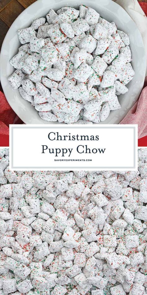 Christmas Puppy Chow, Muddy Buddy Recipe, Puppy Chow Christmas, Reindeer Chow, Muddy Buddies Recipe, Muddy Buddy, Dessert Halloween, Treats Christmas, Puppy Chow Recipes