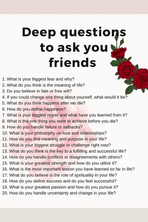 Get to know your friends #friends #bestie #questions How To Ask Your Bestie To Be Your Valentine, Questions Between Friends, Stuff To Ask Your Friends, Questions To Ask Your Best Friend Deep, Does Your Best Friend Know You Quiz, Bestie Questions To Ask, Questions To Ask Your Male Best Friend, Get To Know Your Friends Questions, Things To Know About Your Best Friend