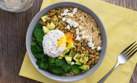 Breakfast Power Bowl, Cottage Cheese Breakfast Bowl, Cottage Cheese Breakfast, Power Bowl Recipe, Breakfast Bowls Recipe, Power Salad, Healthy Bowls Recipes, Power Bowl, Power Bowls