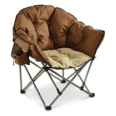 Guide Gear Oversized Club Camp Chair, 500-lb. Capacity. For product & price info go to:  https://all4hiking.com/products/guide-gear-oversized-club-camp-chair-500-lb-capacity/ Portable Camping Chair, Camp Chair, Folding Camping Chairs, Directors Chair, Camping Chair, Folding Chairs, Camping Chairs, Comfy Chairs, Butterfly Chair