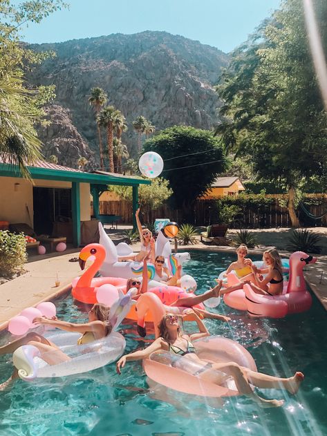 Palm Springs Bach, Pool Photoshoot, Palm Springs Bachelorette Party, Backyard Dinner, Bachelorette Pool Party, Grandma Aesthetic, Aesthetic Ring, Bachelorette Inspo, Ring Aesthetic