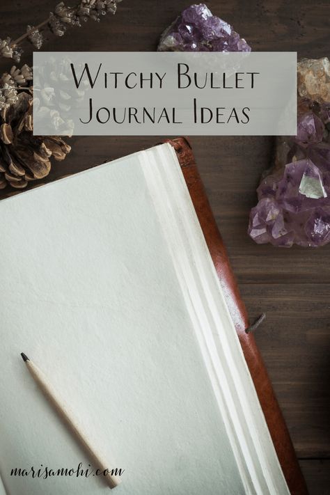 Looking to add some spirituality to your planning routine? Check out these witchy bullet journal ideas! #bujo #bulletjournalideas #witchcraft #witch Important Witchy Dates, Pagan Journal Ideas, Witchy Bujo Ideas, Daily Witch Journal, Grimoire Font Ideas, Divination Journal Ideas, Witchy Daily Planner, Witchcraft Storage Ideas, Spirituality Journal Ideas