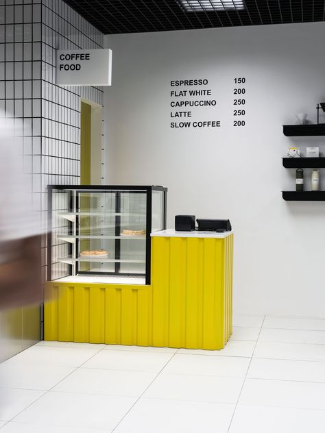 Shop Store Design, Mini Cafeteria, Mini Cafe, Bakery Shop Design, Bakery Design Interior, Small Coffee Shop, Small Cafe Design, Desain Pantry, Sandwich Bar