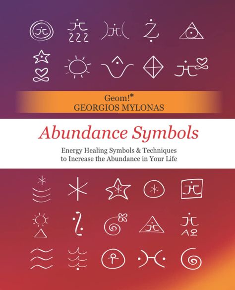 Powerful energy symbols of light and love to manifest more abundance and prosperity in your life and the lives of all people.

Use these high-frequency symbols to experience the luminous miracles of Spirit and the loving wealth of the Source.

This bright abundance guide includes:

- The 64 energy symbols of abundance

- Affirmations and invocations that will uplift your energy

- Exercises and techniques to manifest prosperity Energy Symbols, Healing Symbols, Witchcraft Spell Books, Spiritual Symbols, Powerful Energy, Vibrational Energy, Abundance Affirmations, Retail Market, Spells Witchcraft