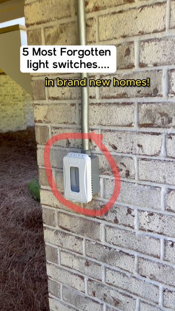 Must Have Electrical Outlets, Soffit Outlet, Flood Lights Outdoor Ideas, Power Outlet Ideas, Electrical Outlet Placement, Building Binder, Building A House Checklist, Home Building Checklist, Builder Brigade