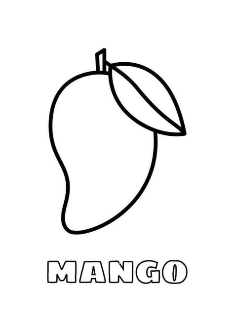 Mango Drawing For Kids, Mango Drawings, Mango Drawing, Arts And Crafts For Kids Easy, Coffee Sticker Design, Funny Minion Pictures, Kitten Wallpaper, Minion Pictures, Pencil Drawing Tutorials