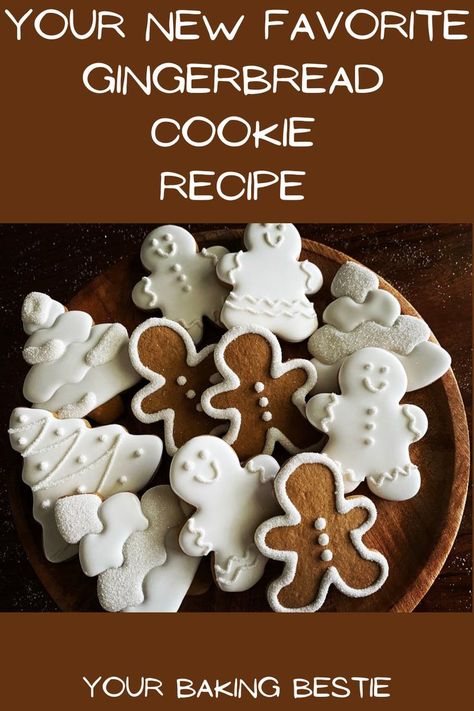 Gingerbread cookies decorated Icing For Gingerbread Cookies, Best Gingerbread Cookie Recipe, Best Royal Icing Recipe, Gingerbread Cookie Recipe, Best Gingerbread Cookies, Cookie Icing Recipe, Gingerbread Cookies Decorated, Soft Gingerbread Cookies, Ginger Bread Cookies Recipe