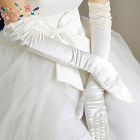 Check out this item in my Etsy shop https://www.etsy.com/uk/listing/888968445/long-brides-satin-gloves-white-brides Bridal Gloves Long, Bride Gloves, Gloves Style, Ivory Gloves, Opera Length Gloves, Silk Gloves, Ivory Bridal Veil, Bride Hair Jewelry, Wedding Cloak