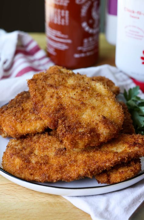 Extra Crispy Chicken, Crispy Chicken Cutlets, Fried Chicken Breast Recipe, Chicken Cutlet Recipes, Breaded Chicken Cutlets, Turkey Cutlets, Cutlets Recipes, Fried Chicken Breast, Fried Chicken Recipes