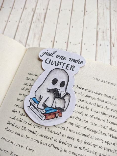 Mark where you last ghosted your book 👻😂 Nessie Ladle, Monster Bookmark, Cool Bookmarks, Handmade Bookmarks Diy, Diy Paper Flowers, Diy Crafts Bookmarks, Bookmarks For Books, Creative Bookmarks, Bookmark Craft