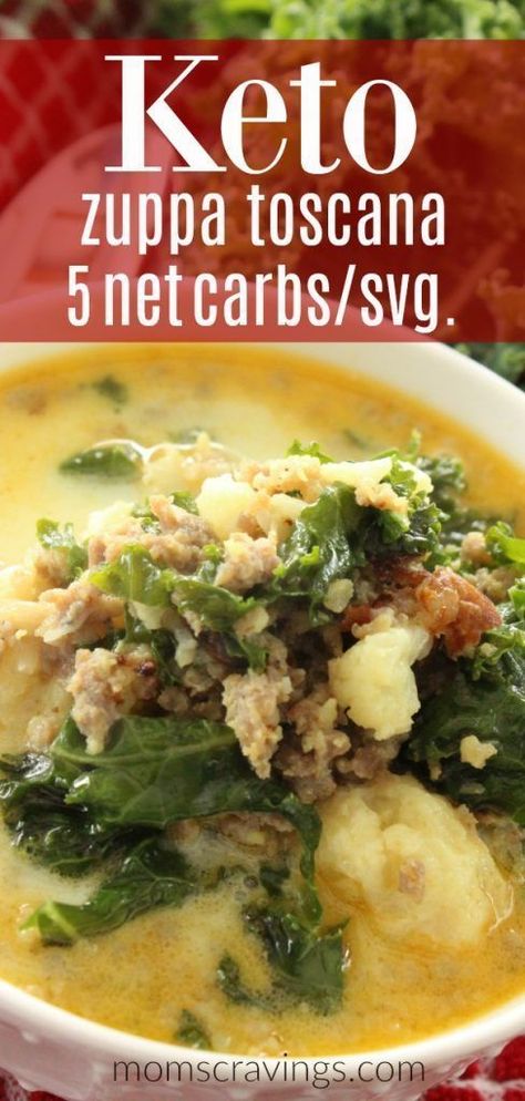 Copycat Olive Garden Zuppa Toscana Keto Soup Sausage Soup Recipes Keto, Zappa Toscana Soup Keto, Zuppa Toscana Keto, Zappa Toscana, Keto Zuppa Toscana, Keto Zuppa, Zuppa Toscana Soup Olive Garden, Garden Soup, Zuppa Toscana Soup