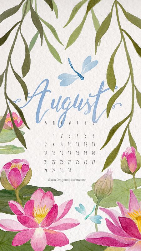 Illustration Calendar, Watercolor Calendar, Modern Calendar, Creative Calendar, August Calendar, Vintage Calendar, Coloring Calendar, Diy Calendar, Business Card Inspiration