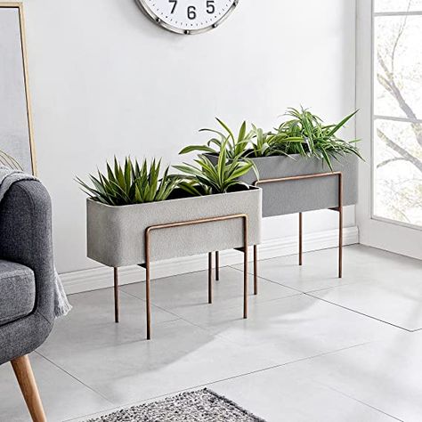 Rectangular Planters Indoor, Outdoor Patio Planters And Decor, Rectangle Planters Outdoor, Rectangular Planters Outdoor, Metal Planters Outdoor, Modern Planter Boxes, Modern Planters Indoor, Outdoor Plant Stands, Modern Planters Outdoor