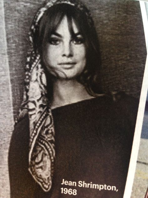 I love scarfs in hair Hair, Scarfs In Hair, Jean Shrimpton, Scarfs, I Love