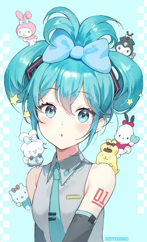 Kartu Pokemon, Miku Hatsune Chibi, Hello Kitty Colouring Pages, Arte Do Kawaii, Kitty Coloring, Images Kawaii, Hello Kitty Coloring, Kawaii Drawings, Cute Anime Pics