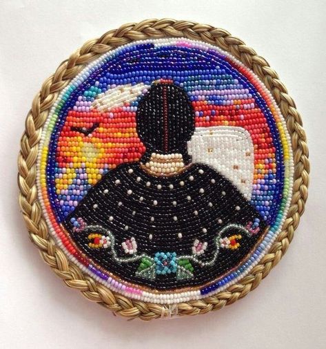 Native American Beadwork. Mmiw Beadwork, Ojibwe Beadwork, Powwow Beadwork, Quill Work, Beadwork Ideas, Indian Beadwork, Native American Beadwork Patterns, Native Beading Patterns, Native Crafts