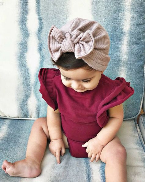 Fuzzy Hat, Baby Turban Hat, Newborn Girl Hat, Hat With Bow, Baby Winter Hats, Handmade Baby Clothes, Baby Turban, Sweater Hat