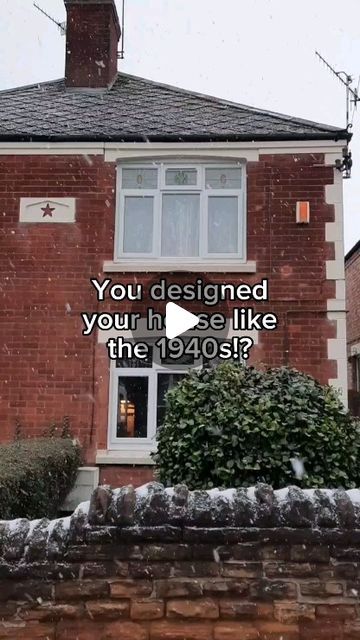 ʜᴀɴɴᴀʜ on Instagram: "My 1940's *inspired* house on YouTube tonight, 7pm GMT. #1940s #1940shouse #vintagehouse #myoldhouse #rennovation #diy #diyproject #diyhome #grandmacore #vintagerestoration #oldisgold #traditionalhomedecor #oldsoul #vintagevibes" 1940s House Aesthetic, 40s House Decor, 1940s Style Home, 1940s Home Renovation, 1940 House Interior Ideas, Grandmacore Interior, 1940s Home Interior, 1940s Home Aesthetic, 1940 House Exterior