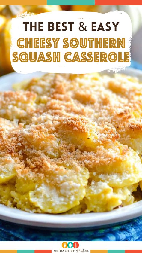 Southern Squash Casserole Recipes, Squash Casserole With Cream Of Chicken Soup, Squash Casserole Keto Friendly, Butter Squash Casserole, Healthy Southern Side Dishes, Cheesy Summer Squash Casserole, Italian Squash Casserole, Easy Casserole Recipes Thanksgiving, Easy Southern Food Recipes