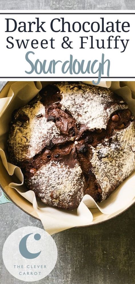 Chocolate Sourdough Bread Recipe, Chocolate Sourdough, Recipe Using Sourdough Starter, Sourdough Starter Discard Recipe, Homemade Sourdough Bread, Bread Starter, Artisan Bread Recipes, Sourdough Starter Recipe, Chocolate Bread