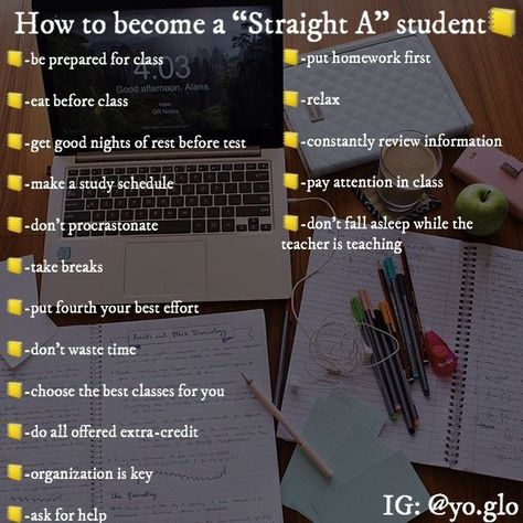 Study Tips For High School, School Tricks, Studie Hacks, Middle School Hacks, School Preparation, School Goals, High School Survival, Straight A, High School Hacks