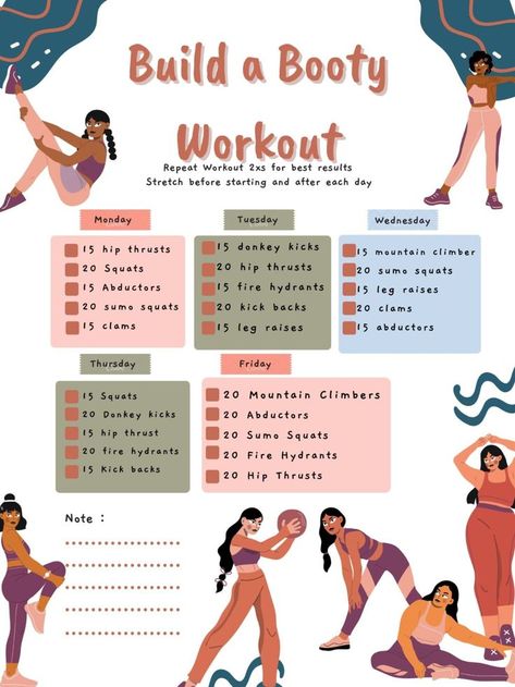 Glute Challenge, Glute Workout Women, Workout Glutes, Bigger Buttocks Workout Exercises, Summer Body Workout Plan, Gym Workout Plan For Women, Bum Workout, Daily Workout Plan, Summer Body Workouts