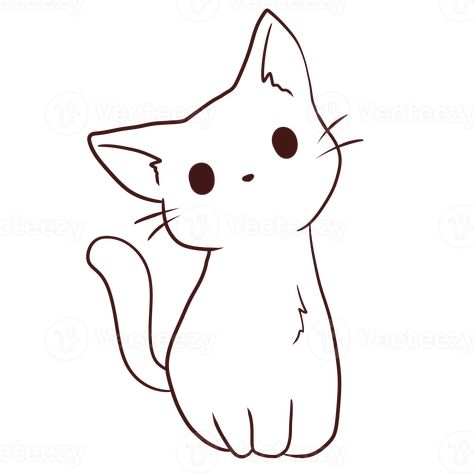 Cat Drawing, Top 20, Cute Cat, Anime, Kawaii