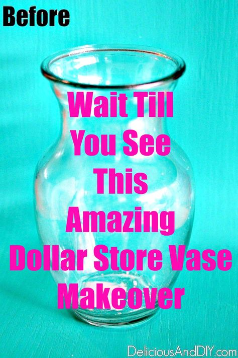 See how you can transform a boring Dollar Store Vase into a Stunning Anthropologie Inspired Vase| Dollar Store Vase Centerpiece Ideas| DIY Dollar Store Vase Ideas Vase Centerpiece Ideas, Vase Makeover, Anthropologie Hacks, Vase Ideas, Vase Centerpiece, Anthropologie Inspired, Weekend Crafts, Centerpiece Ideas, Diy Vase