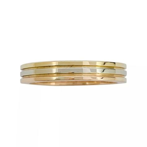 1,200€ An 18K Cartier yellow, white and rose gold wedding ring, "Vendôme Louis Cartier" collection. White And Rose Gold Wedding, Cartier Wedding Rings, Cartier Collection, Bracelet Cartier, Cartier Gold, Paris Shopping, Cartier Jewelry, Wedding Rings Rose Gold, Gold Wedding Ring