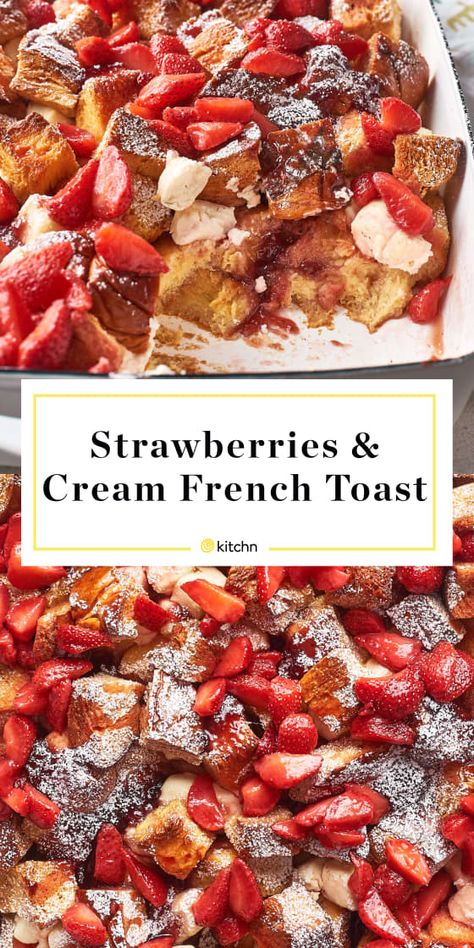 French Toast Casserole Recipe, Strawberry French Toast, French Toast Casserole Recipes, Breakfast And Brunch, French Toast Bake, French Toast Casserole, French Toast Recipe, Toast Recipes, Breakfast Brunch Recipes