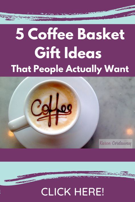 Looking for the perfect present? Why not give a coffee gift. basket. Get inspiration and make shopping simple for a silent auction, co-worker gift, birthday present, college care package, etc. Discover 5 Coffee Gift Basket Ideas (DIY) That People Actually Want #giftideas #coffee #coffeegifts #coffeegiftbasket #holidayshopping #giftguide Silent Auction Coffee Gift Basket Ideas, Coffee Silent Auction Basket, Espresso Gift Basket Ideas, Coffee Lover Gift Basket Ideas, Coffee Care Package Ideas, Coffee Gift Baskets Ideas, Coffee Theme Gift Basket Ideas, Coffee Basket Ideas Silent Auction, Iced Coffee Gift Basket Ideas