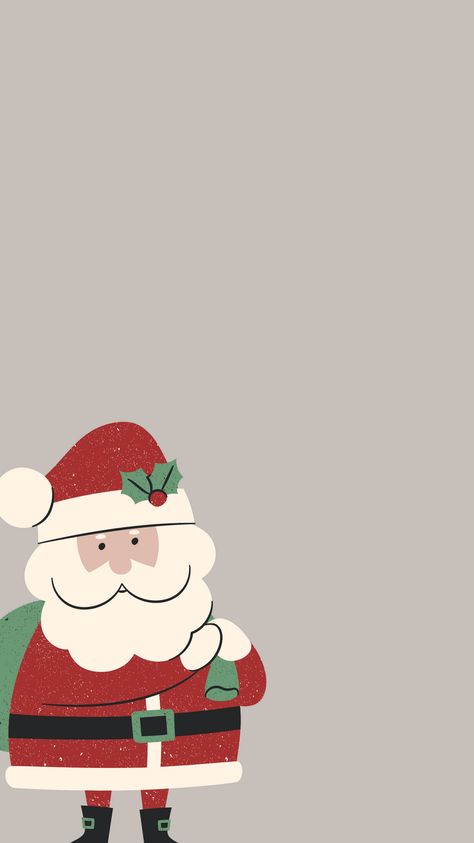 Aesthetic Christmas Wallpaper Minimalist, Santa Wallpaper Aesthetic, Plain Christmas Wallpaper Iphone, Christmas Bg Aesthetic, Santa Iphone Wallpaper, Santa Aesthetic Wallpaper, Minimalist Christmas Phone Wallpaper, Santa Claus Wallpaper Iphone, Christmas Wallpaper Plain