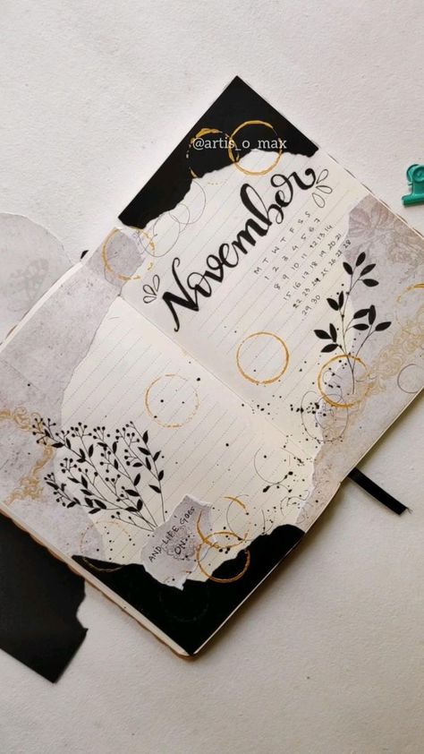 Diy Bullet Journal, Bullet Journal Lettering, Journal Inspiration Writing, Bond Paper Design, Bullet Journal Ideas Templates, Bullet Journal Paper, Bulletin Journal Ideas, Creative Journaling, Diy Journal Books