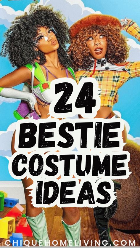 Costumes Best Friends, Costume For Friends, Halloween Costume Ideas Friends, Halloween Costumes For 2 Women, Friend Couple Costumes, Duo Movie Costumes, Female Couple Costumes, Blonde Duos Costume, Twin Day Ideas For Work