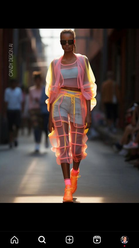 Future Funk Fashion, Neon Outfits Aesthetic, Cyberpunk Style Outfit, Neon Clothing, Futuristic Outfits, Futuristic Costume, Sportswear Details, Party Boutique, Festival Outfits Rave