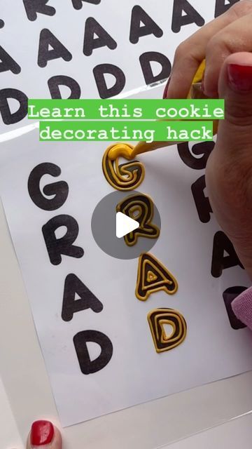 Royal Icing Letter Transfers, Royal Icing Cupcake Toppers, Rectangle Royal Icing Cookies, How To Make Royal Icing Transfers, Easy Graduation Cookies, Writing On Cookies Royal Icing, Royal Icing Graduation Cookies, Royal Icing Transfers Tutorial, How To Write On Cookies