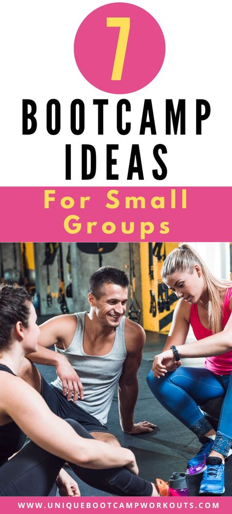 Fun Bootcamp Ideas For Small Groups Boot Camp Ideas, Bootcamp Workout Plan, Circut Training, Fun Fitness Games, 20 Minute Hiit Workout, Crossfit Workouts Wod, Circuit Training Workouts, Hiit Class, Boot Camp Workout