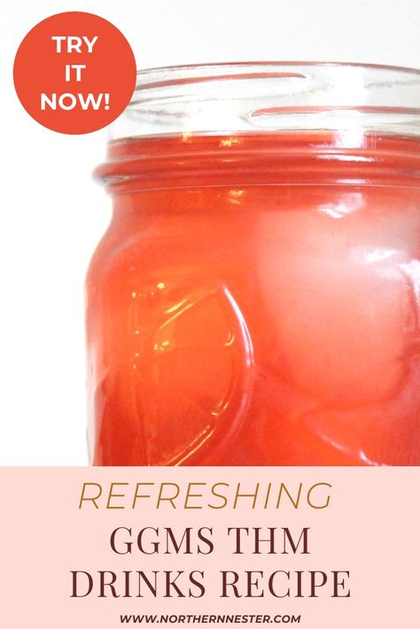 Thm Shrinker Recipe, Ggms Thm Recipe, Thm Sipper Recipes, Good Girl Moonshine, Sparkling Water Recipes, Trim Healthy Mama Drinks, Cherry Limeade Recipe, Acv Drink, Thm Drinks