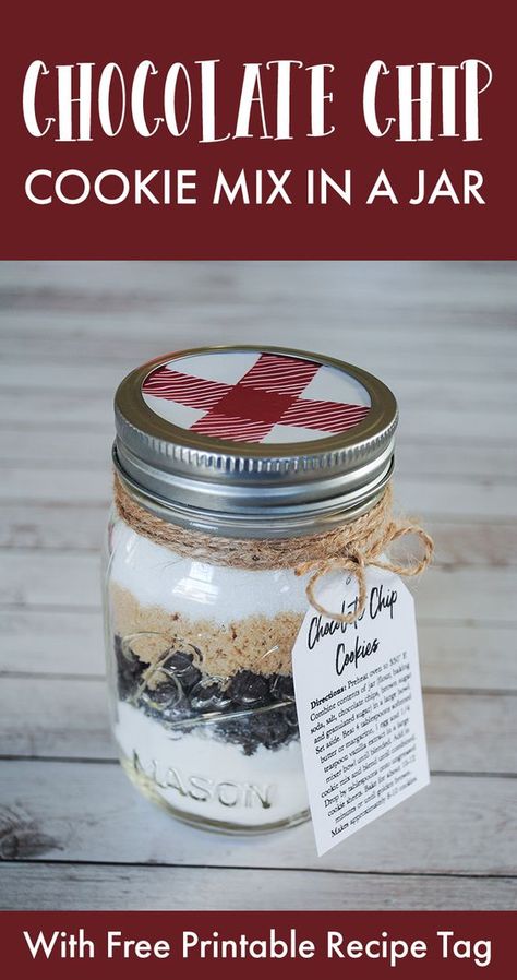 Mason Jar Cookie Mix Recipe, Mason Jar Cookie Recipes, Mason Jar Gifts Recipes, Cookie Mix Jar, Mason Jar Mixes, Cookie Mix In A Jar, Mason Jar Cookie, Mason Jar Cookies Mix, Mason Jar Recipe