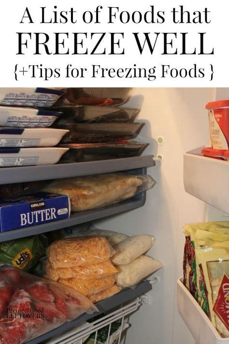 Meals That Freeze Well, Freezing Food Guide, Freezer Ideas, Freezer Inventory, Freezing Vegetables, Bulk Cooking, Freezing Food, Freezable Meals, Freezer Meal Planning