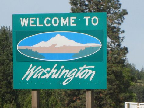 WASHINGTON Washington State Painting, Welcome To Washington State Sign, Washington State Memes Funny, Washington Map, State Signs, Washington County, The Washington Post, 50 States, U.s. States