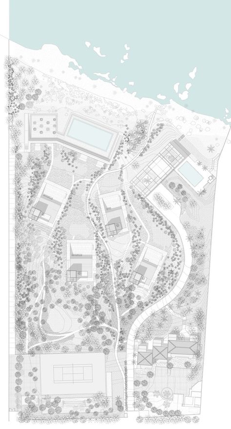 Gallery of Aamchit Courtowers / Hashim Sarkis - 30 Architecture Site Plan, Landscape Design Drawings, Plans Architecture, Concept Diagram, Site Plans, Architecture Graphics, Landscape Design Plans, Landscape Plan, Landscape Architecture Design