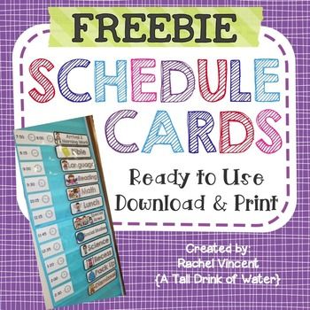 Pocket Chart Schedule, Free Preschool Schedule Cards, Daily Schedule Cards For Classroom Free, Free Classroom Schedule Printables, Schedule Cards For Classroom Free, Free Class Schedule Printable Editable, Kindergarten Schedule Cards, Editable Schedule Cards Free, Classroom Schedule Cards Free Editable