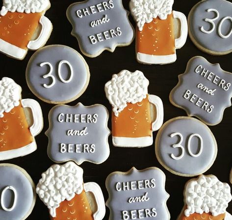 Birthday Party Ideas For Men, Dirty 30 Birthday Party, Beer Birthday Party, Surprise 30th Birthday, 30th Bday Party, 30th Birthday Themes, 30th Party, Beer Cake, 30th Birthday Party