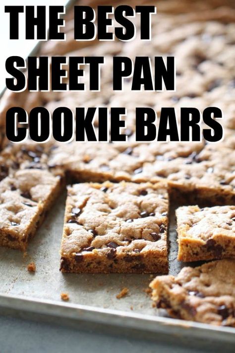 Blueberry Dishes, Sheet Pan Cookie Bars, Chocolate Chip Cookie Bar Recipe, Pan Cookies, Blueberry Coffee, Chocolate Chip Bars, Six Sisters Stuff, Dessert Aux Fruits, Chocolate Chip Cookie Bars