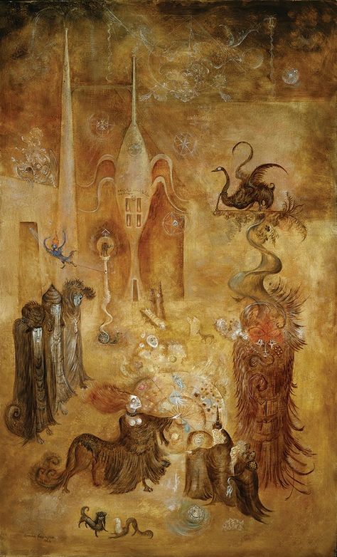 Leonora Carrington, The Chrysopeia of Mary the Jewess, 1964 - Art & Antiques Magazine Lenora Carrington, Leonora Carrington Art, Mystical Women, Witch's Garden, Leonora Carrington, Female Painters, Esoteric Art, Women Artists, Mexican Artists