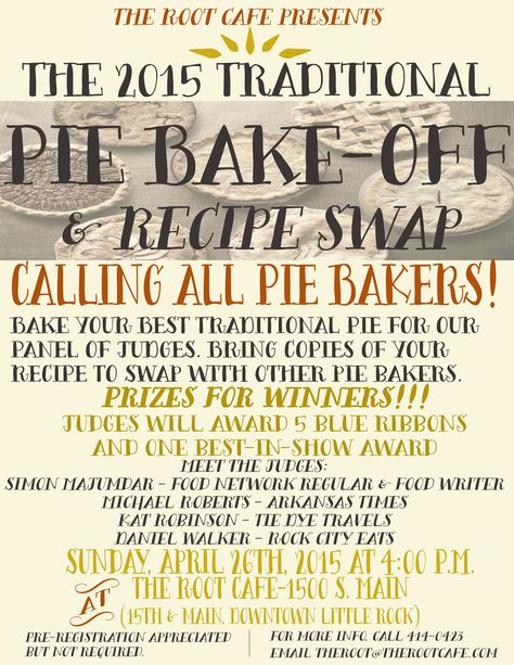 Pie Baking Contest Ideas, Pie Baking Contest, Pie Contest, Food Competition, Resident Retention, Bake Off Recipes, Book Club Parties, Baking Contest, Pie Baking