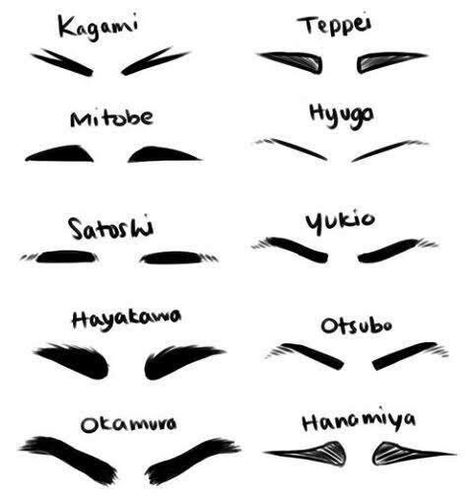 Cartoon Eyebrows, Anime Eyebrows, Anime Hairstyles Male, Hairstyles Male, رسم كاريكاتير, Anime Hairstyles, Drawing Face Expressions, Drawing Cartoon Faces, Cartoon Style Drawing