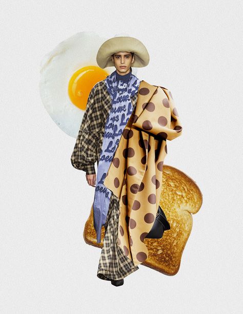 Mixed Media Fashion Illustration, Loewe Illustration, Loewe Campaign, Collage Fashion, Fashion Illustration Collage, Fashion Campaign, Illustration Styles, Fashion Design Portfolio, Outfit Collage