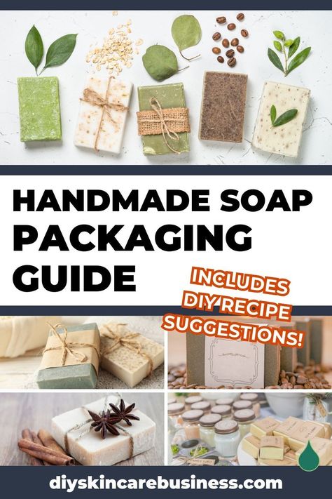 The packaging guide for handmade skincare businesses that feature soap in their product line! Not JUST a resource with 'pretty' details, this post includes DIY skin care recipe suggestions, soap boxes ideas, soap box label templates, unboxing inspiration, and more. A true business branding must-have for any small-batch soap maker wanting to grow their loyal customer base! www.diyskincarebusiness.com Soap Bar Packaging Ideas, Soap Making Supplies List, Diy Soap Wrapping Ideas, Packaging Soap Ideas, Packaging Homemade Soap, Soap Labels Template Free Printable, Homemade Soap Packaging Ideas, Soap Packing Ideas, Soap Wrapping Ideas